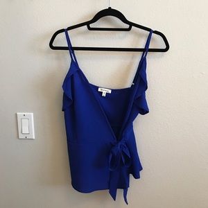 Royal Blue Side Tie Tank